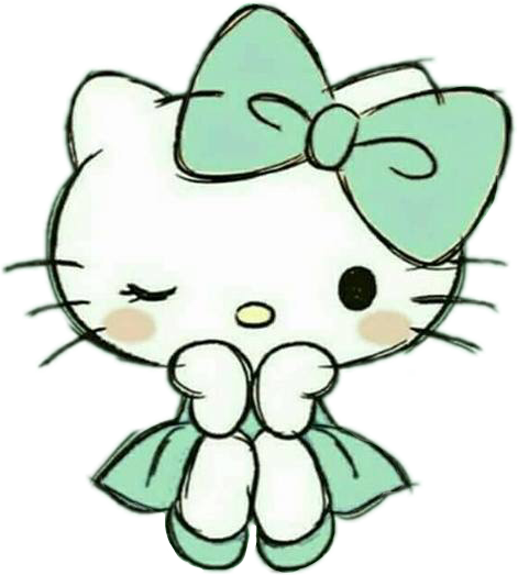 Hello Kitty By Rosemoji - Hello Kitty Anime Drawing (471x523)