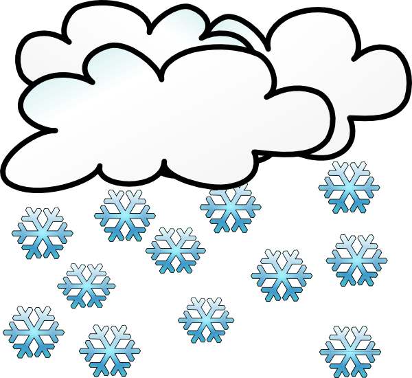 Snowing - Snowy Weather Clip Art (600x550)