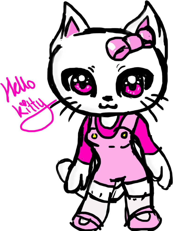 Hello Kitty Chibi Thing By Blue Neko Girl - Hello Kitty Girl Chibi (1024x1024)