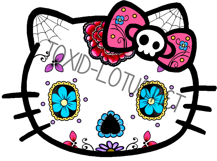 Net » Hello Kitty Sugar Skull & Zombie - Iphone X Hello Kitty (847x714)