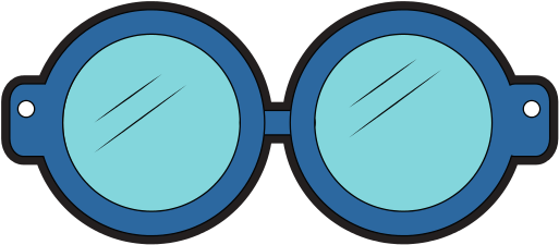 Kid Glasses Icon - Circle (550x550)