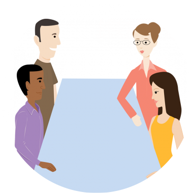 Stay With A Host Family - Cartoon (380x380)