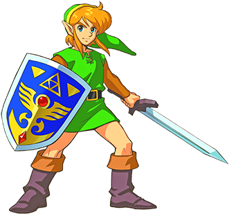 The Legendary Hero Is The Title Bestowed Upon Link - Legend Of Zelda A Link (350x350)