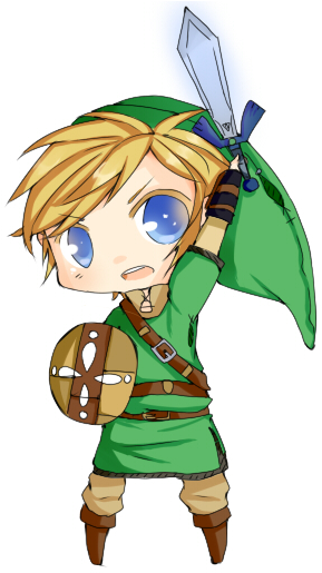The Legend Of Zelda A Link To Past - Legend Of Zelda Chibi Link Png (313x526)