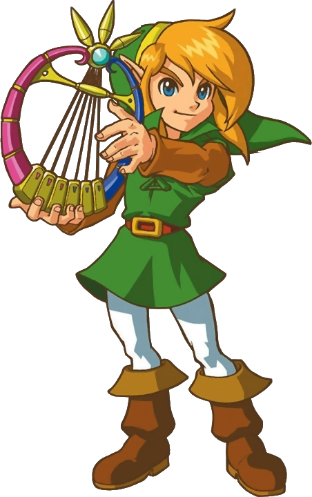 Moosh, The Winged Bear, Helps Link Attack Enemies With - Legend Of Zelda Oracle Of Ages Link (452x720)