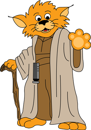 Jedi Wildcat Medium - Cartoon (300x428)