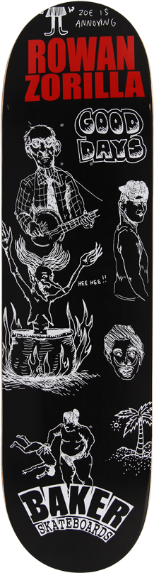 Baker Rowan Good Days Skateboard Deck - Baker Skateboards (500x840)