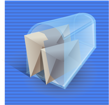 Free Vector Mail Box Full Icon Clip Art - Email Box (1059x750)