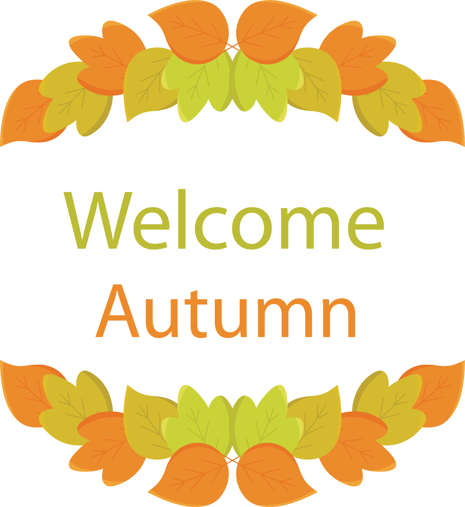 Welcome Autumn Vector - Welcome Autumn Vector (1537x1674)