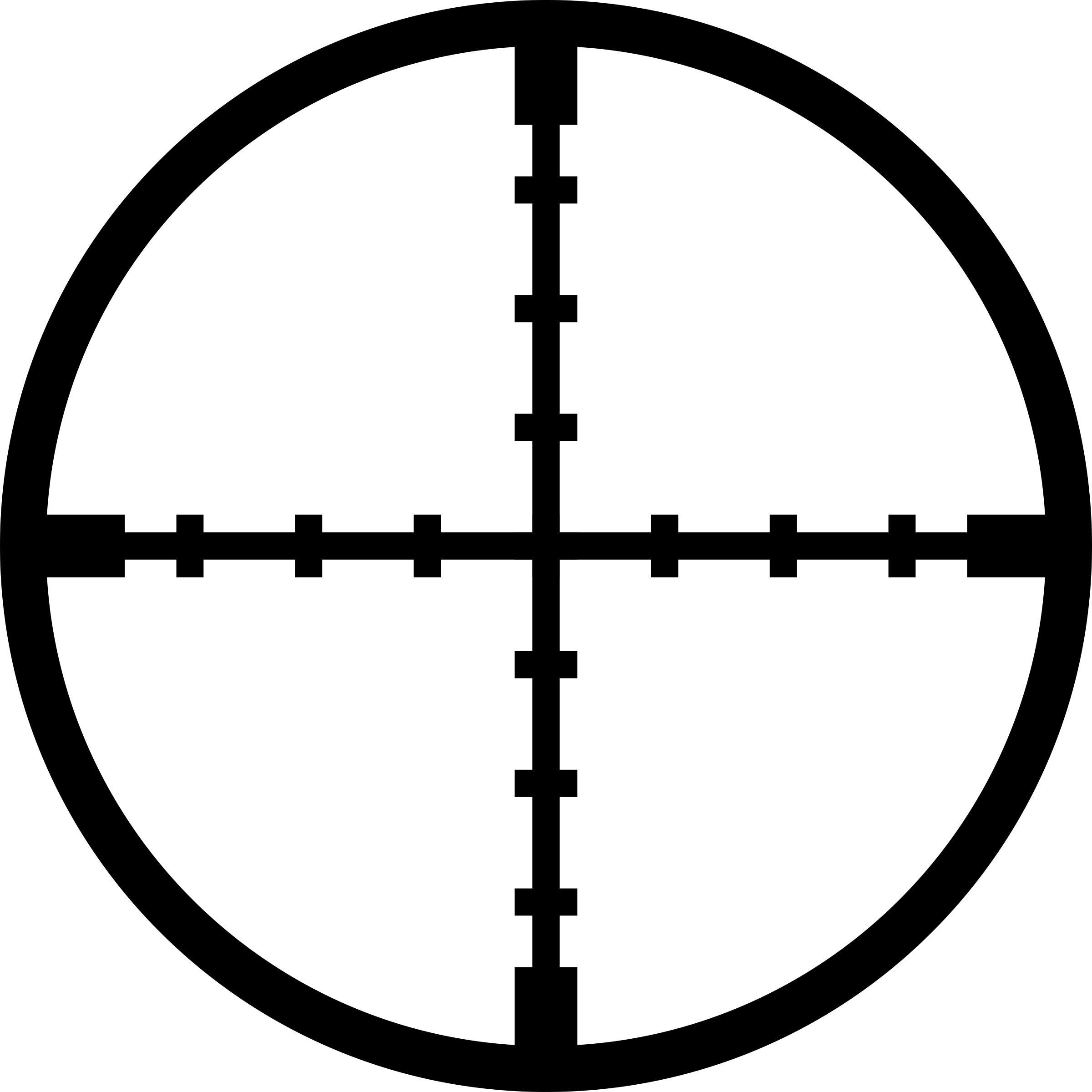 Crosshair - Clipart - Crosshairs Png (2400x2400)