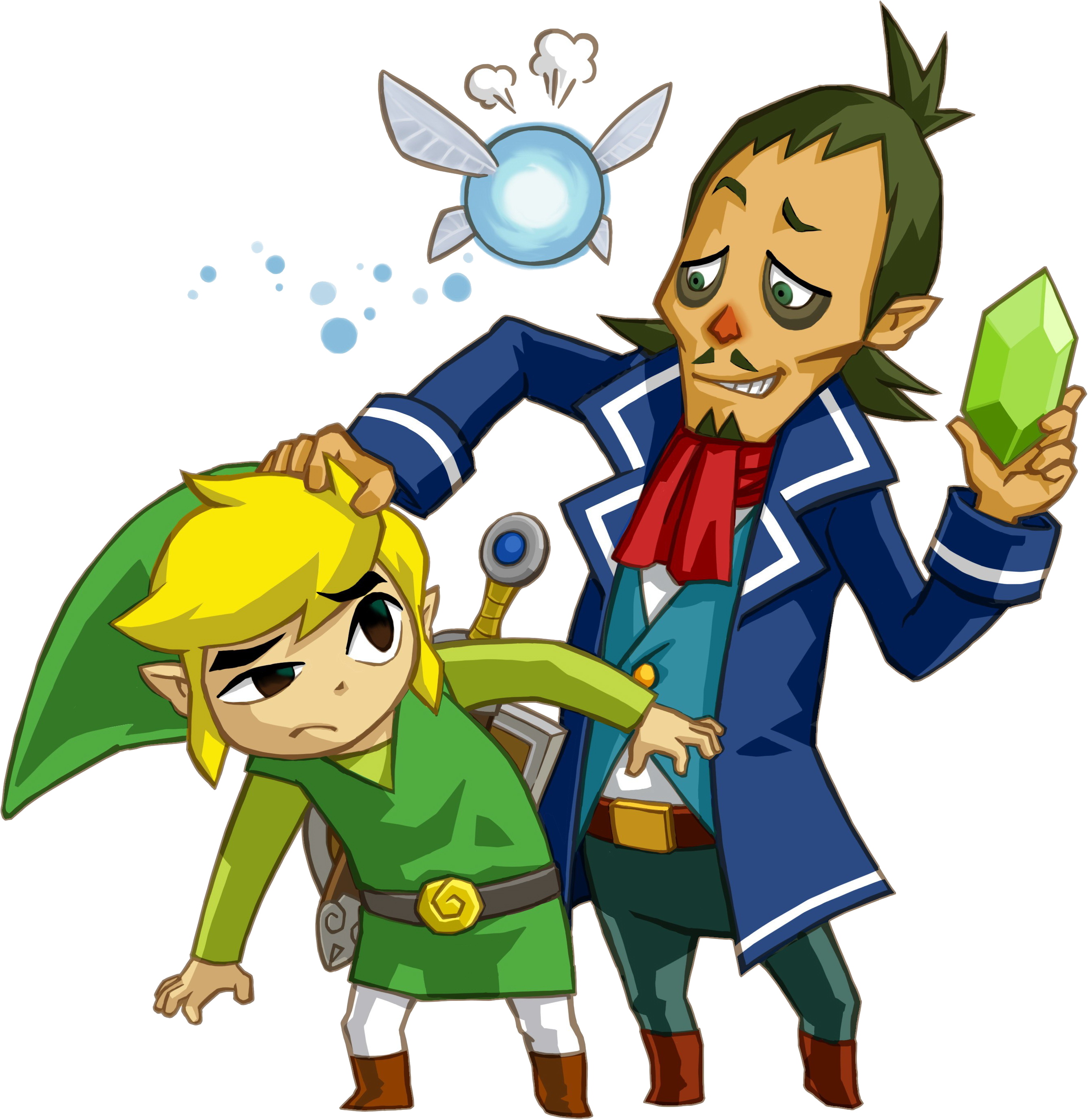 To Add Insult To Injury, When Link Finally Recovers - Legend Of Zelda Phantom Hourglass (2669x2746)