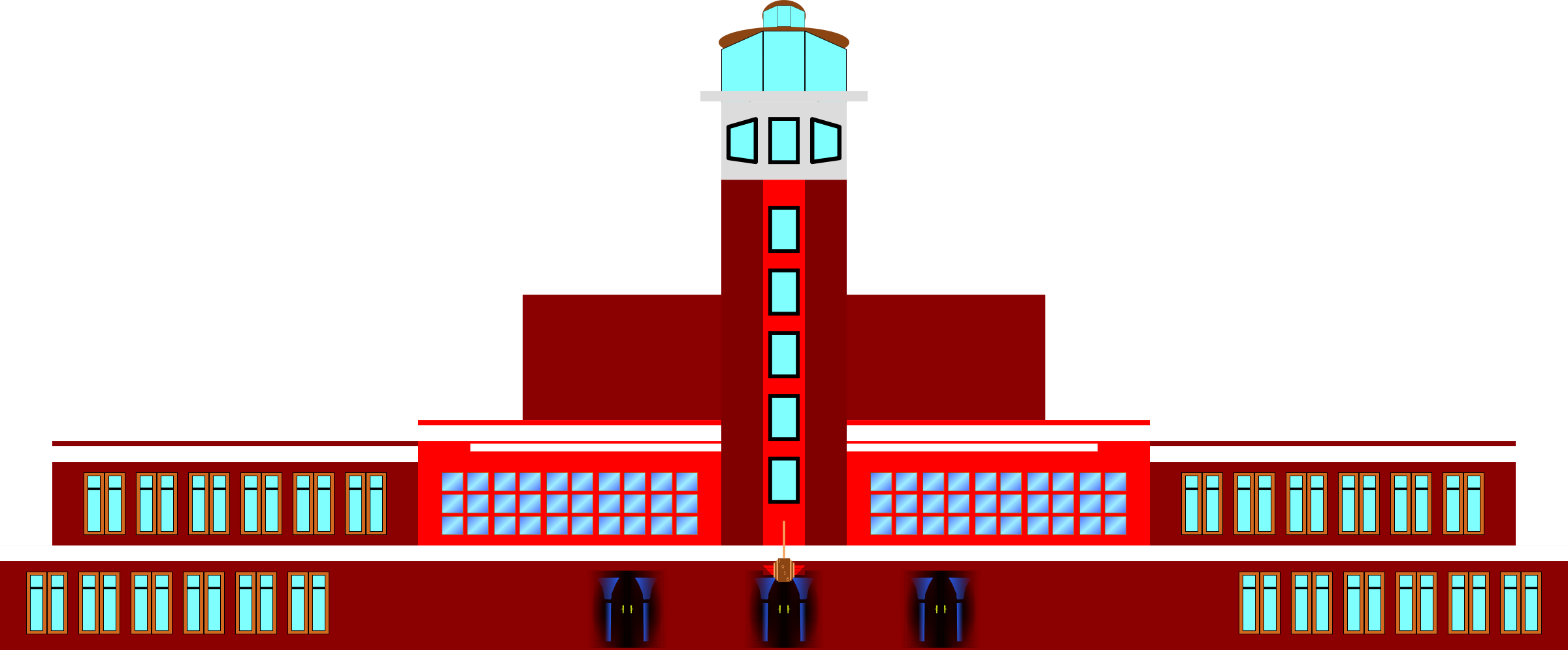 Big Image - Art Deco Airport Terminal (2400x995)