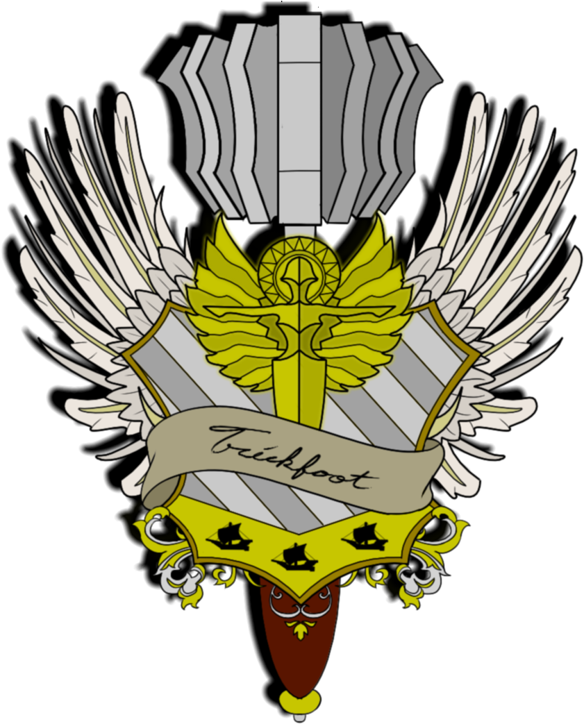 “trickfoot Family Crest For Pike Is Complete - Crest (855x1046)