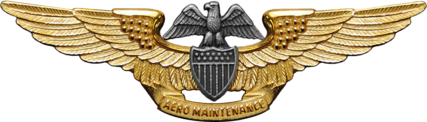 Us Navy Warfare Pins - Professional Aviation Maintenance Officer (1416x407)