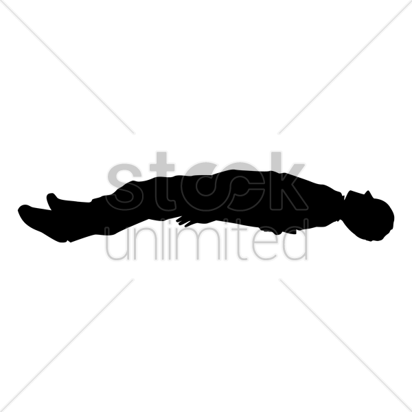 Christmas Carol - Silhouette Of A Person Lying Down (600x600)