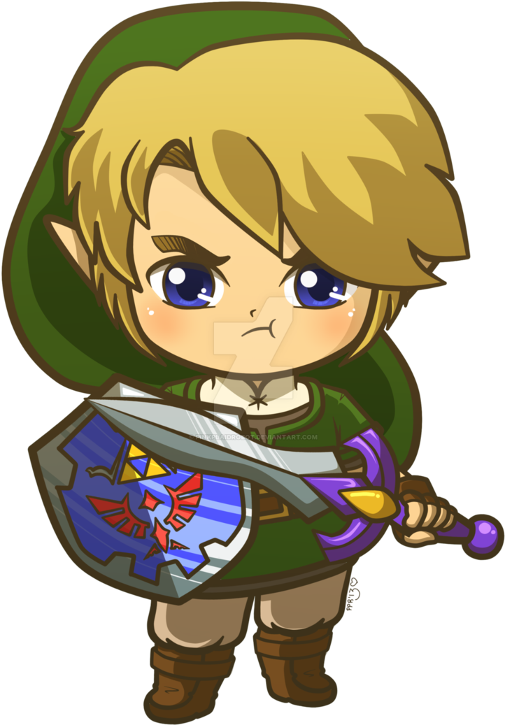 Link Legend Of Zelda Chibi Charm By Pinkplaidrobot - Link Legend Of Zelda Chibi (746x1070)