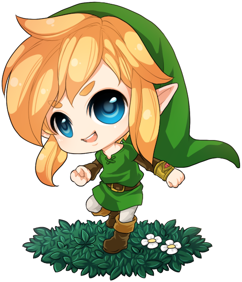 Chibi A Link Between Worlds - The Legend Of Zelda (499x580)