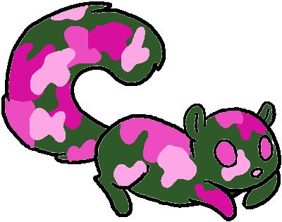 Pink Camo Squirrel By Justarandomkid - Pink Camo Squirrel By Justarandomkid (413x322)