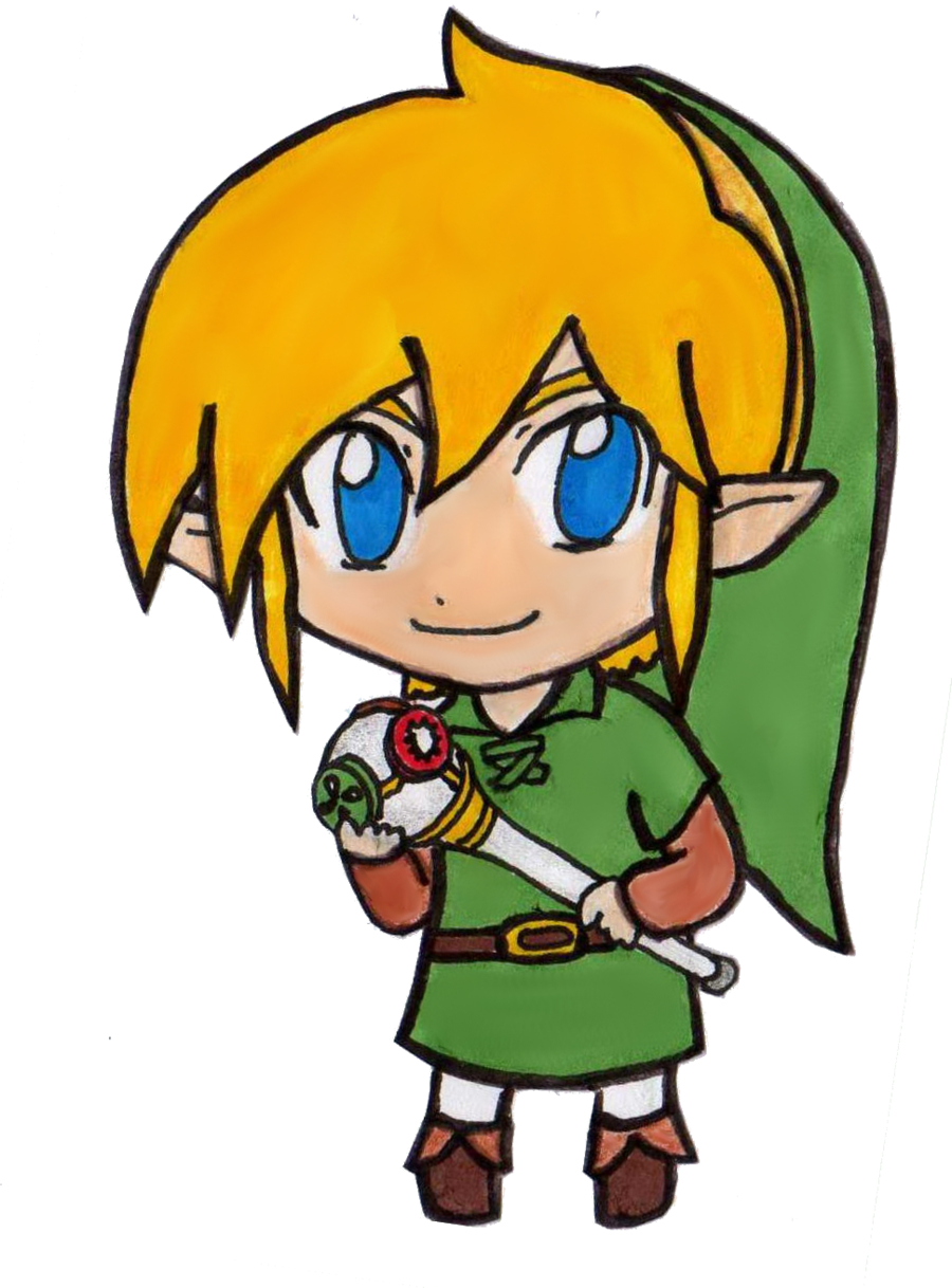 Chibi Link - Zelda Oracle Of Seasons Link (900x1218)