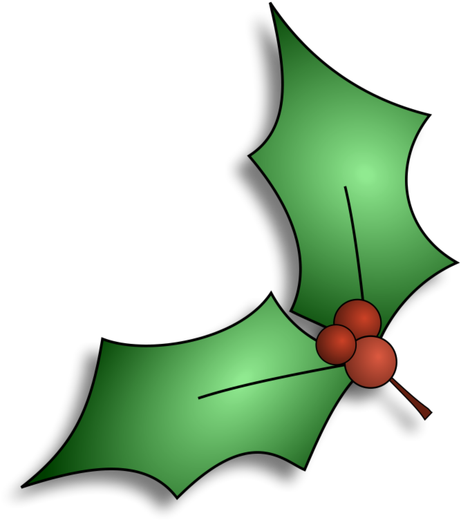Christmas Holly Charles Dickens' - Christmas Holly Clip Art (727x800)