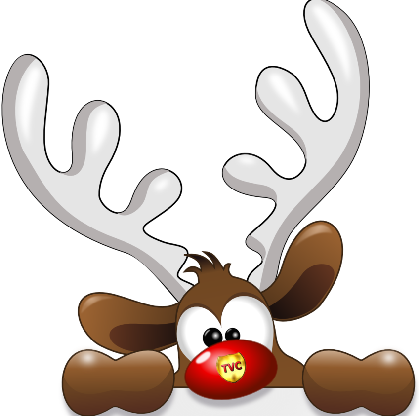 Click On Rudolph's Nose To Find The Story Of Rudolph - Christmas Cartoon (848x843)