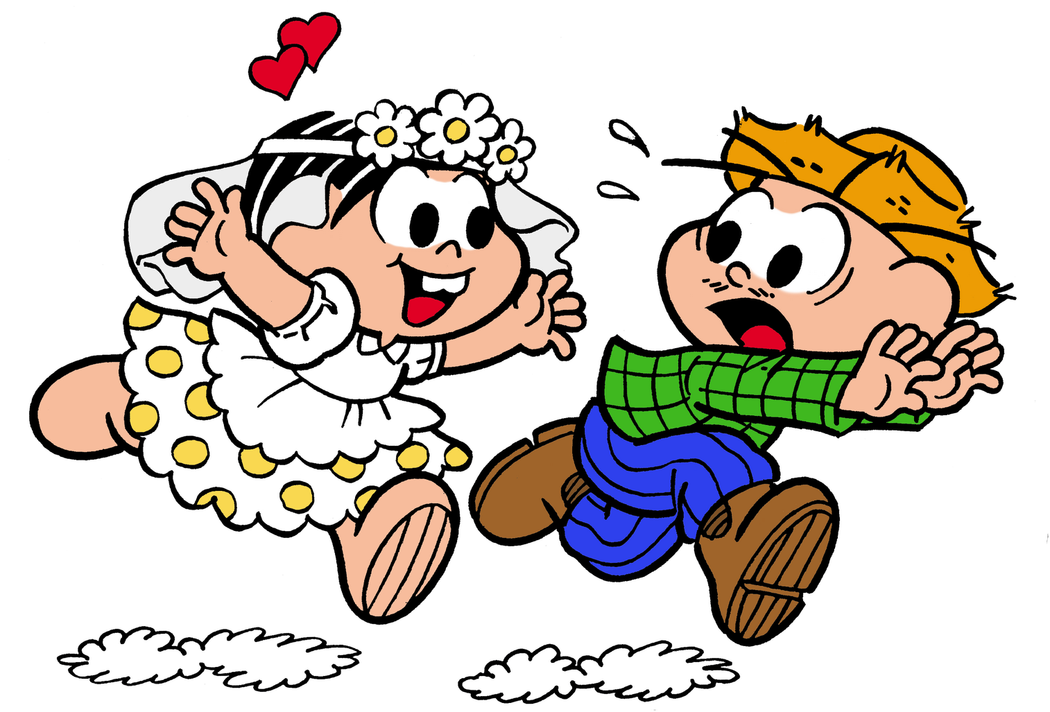 Monica E Cebolinha Caipiras 02 - Dibujos Animados A Antiguos (1600x1099)