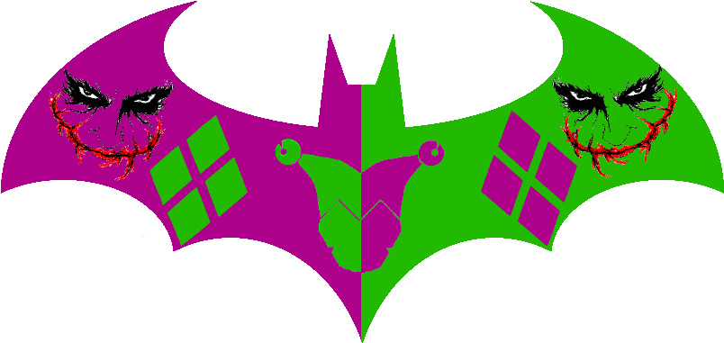 Joker Batman Logo By Xlexierusso2 - Batman And Joker Logo (1024x576)