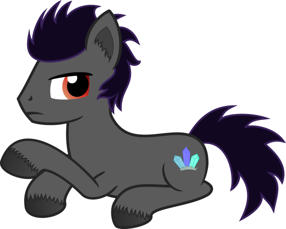 Crossed Hooves, King Sombra, Red Eyes, Safe, Solo, - Cartoon (998x801)