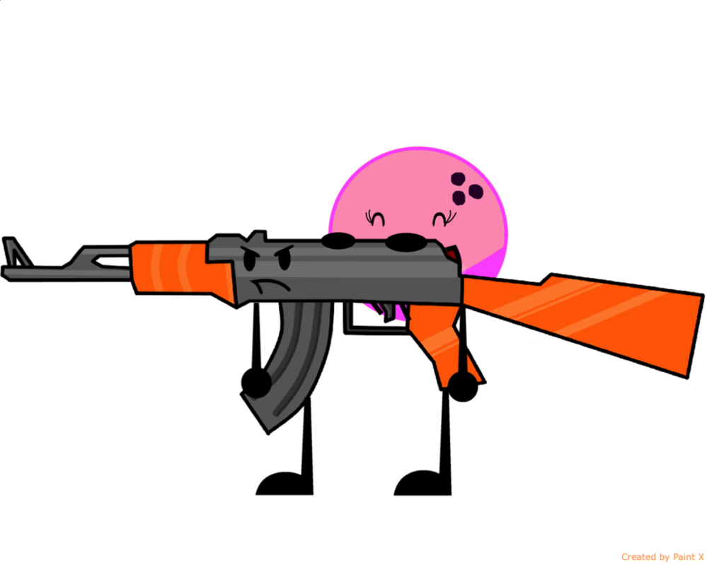 Pink Bowling Ball And Gun By Thedrksiren - Ranged Weapon (999x799)