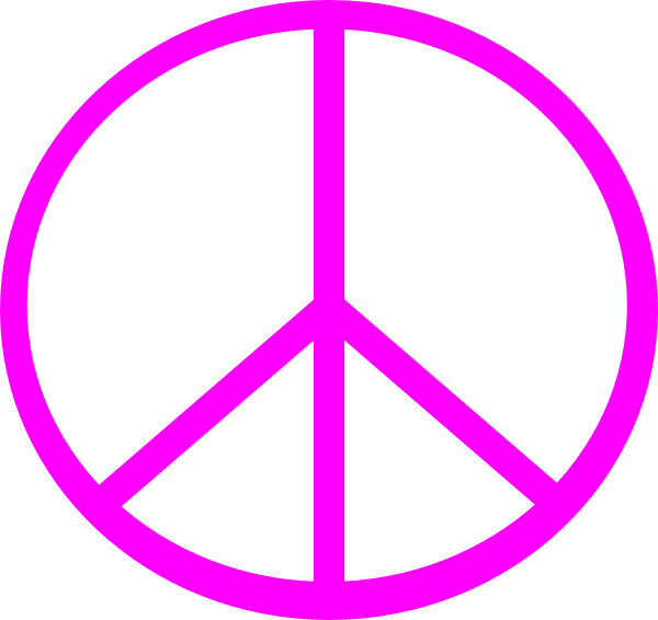 Peace For Mod Sun Clip Art At Clker - Peace Sign (600x566)