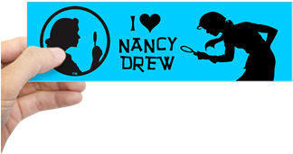 Nancy Drew Bumper Sticker - Bumper Sticker (350x350)