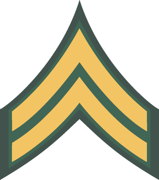 Corporal Insignia - Army Sergeant Rank (529x599)