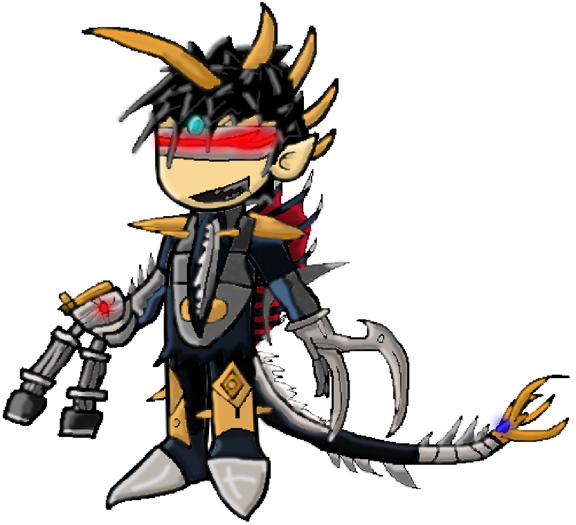 Gatlinggun Gigan By Cariopaint Gatlinggun Gigan By - Cartoon (1560x757)