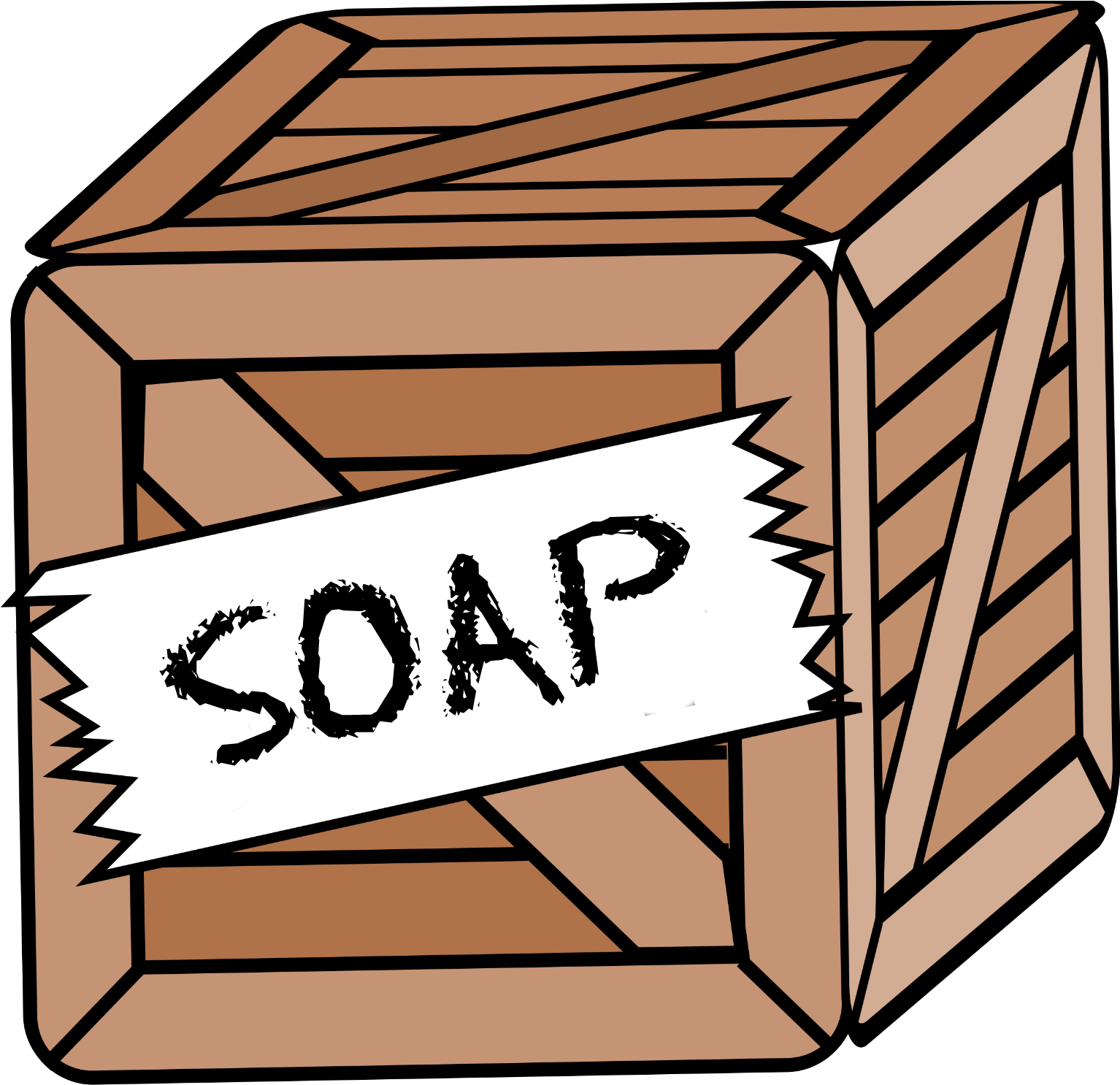 The Good Business Witch Of The North Is On A Soap Box - Crate Clipart (1750x1657)