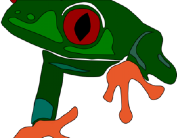 Green Frog Clipart Small Frog - Ist Grün Und Rot Und.... Karte (640x480)
