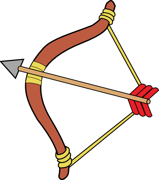 Archery Bow And Arrow Clipart - Archery Bow And Arrow Clipart (512x579)
