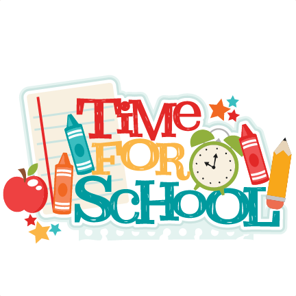 Time For School Title Svg Scrapbook Cut File Cute Clipart - School Time Clipart (432x432)
