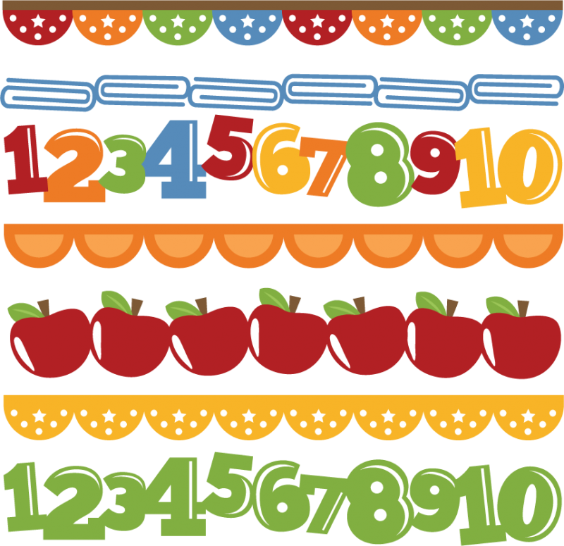 Cute School Border Clipart - Clip Art School Border (800x775)