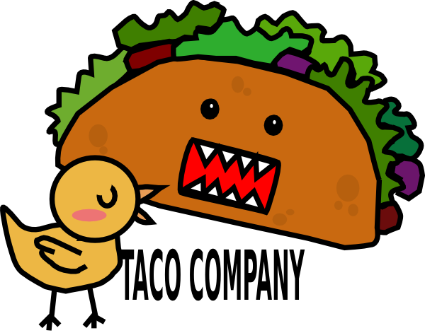 Taco Company 1 Clip Art At Clker - Transparent Background Taco Clipart (600x471)