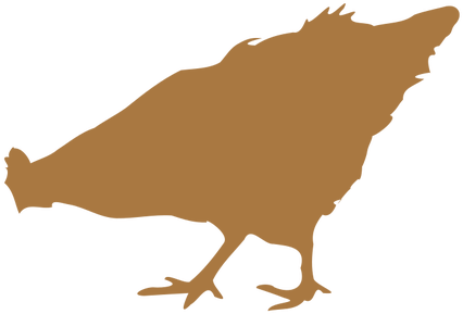 Chick Silhouette Public Domain Vectors - Silhouette (500x333)