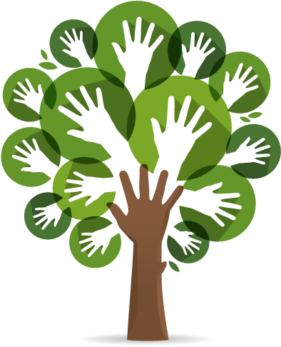 The Laurel Foundation's Educational And Support Programs - Árvore Feita De Mãos (400x496)