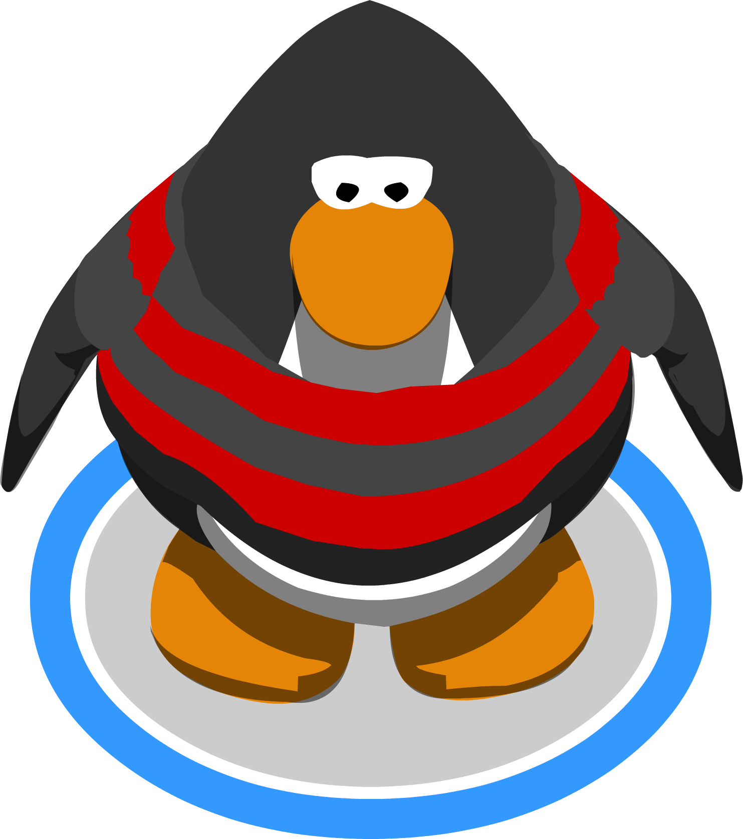 Black And Red Sailor Shirt In-game - Club Penguin Black Belt (1483x1676)
