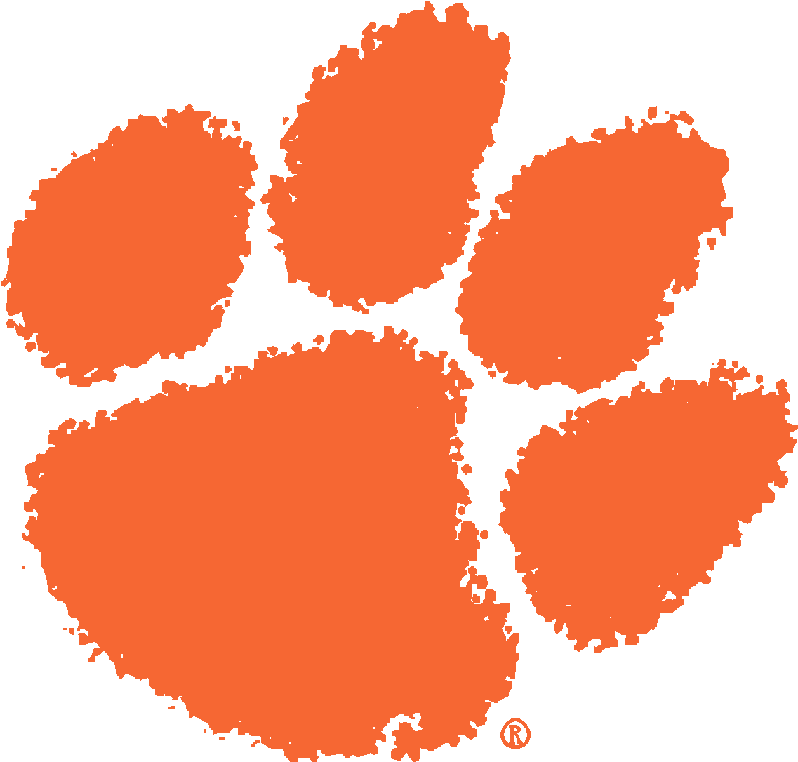 Clemson University Tiger Paw Logo - Clemson Tigers (2000x1913)