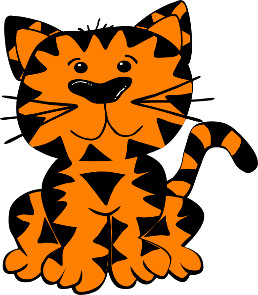 Tiger Clip Art At Clker - Tiger Clip Art Free (522x596)
