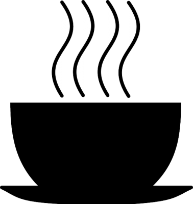 Cooking - Soup Bowl Black And White (378x400)