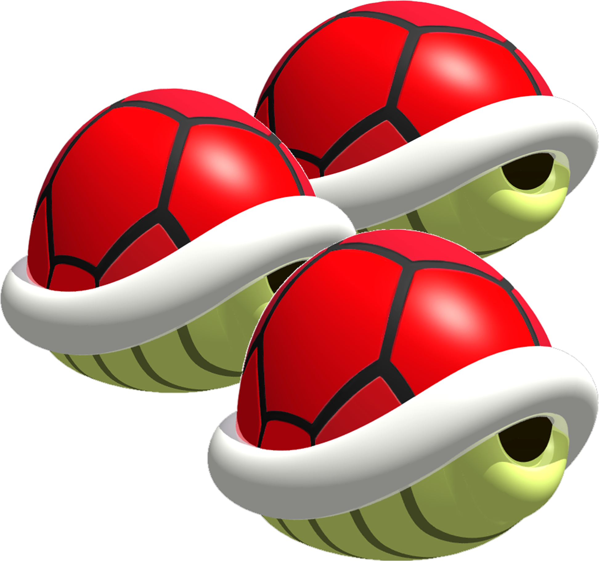 Triple Shells - Mario Kart 64 Shell (1951x1834)