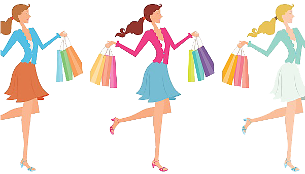 Fashion Online Shopping Clip Art - Fashion Online Shopping Clip Art (600x424)