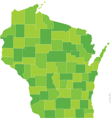 Wisconsin - Clipart - Wisconsin Vector (374x399)