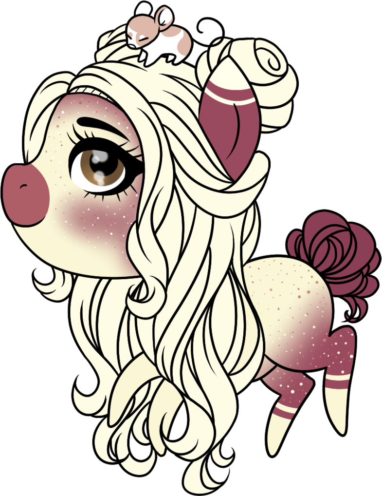 Lunarline, Chibi, Freckles, Hair Bun, Mouse, Oc, Oc - Cartoon (785x1018)