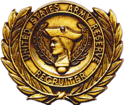Reserve Recruiter Identification Badge - Army Reserve Logo Png (406x343)